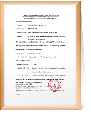 Máquina perfiladora de techos de metal Steelmax con certificación CE