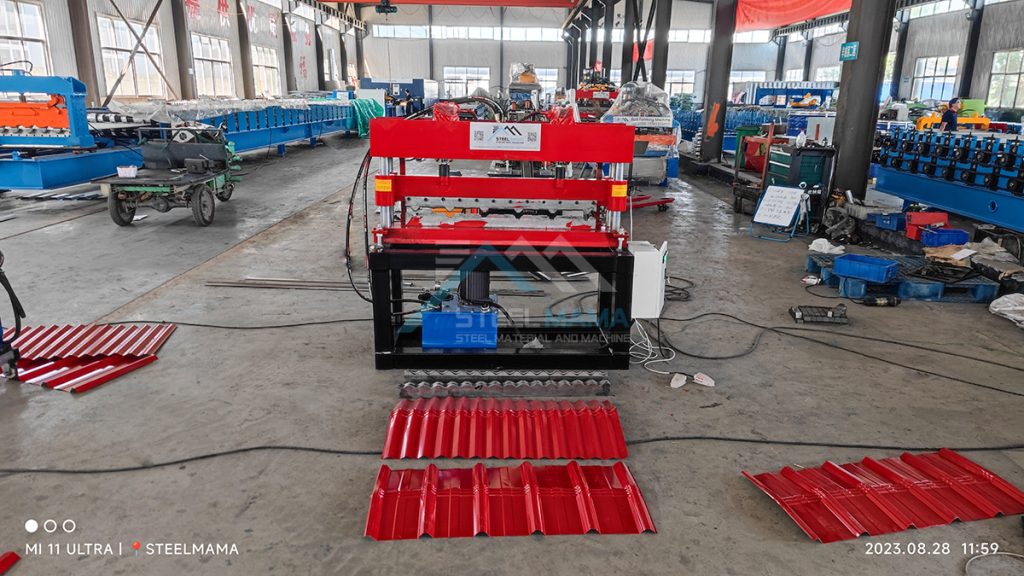 Máquina prensadora de láminas para techos en colombia