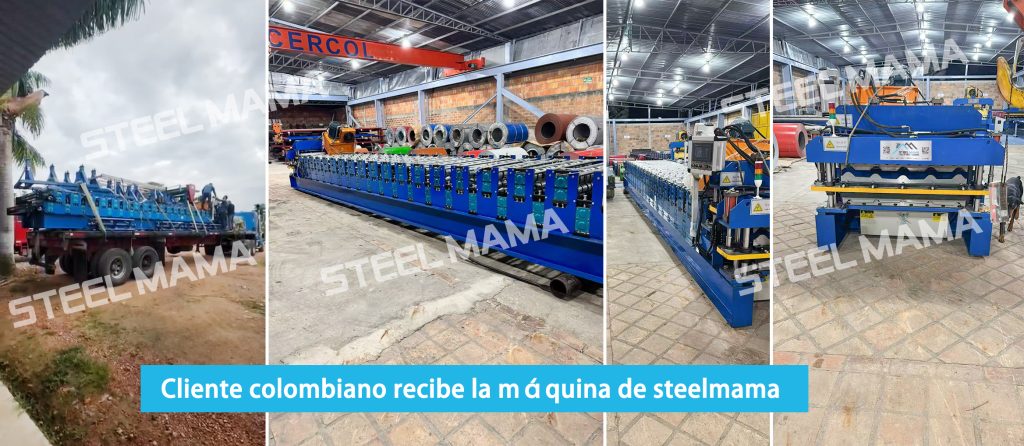 Cliente colombiano recibe la máquina de steelmama
