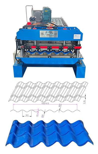 Maquina para Metálicas teja