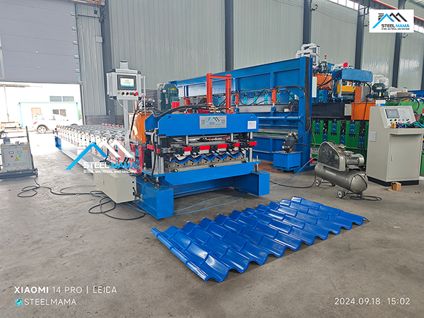 Máquina para tejas metálicas en Colombia fábrica